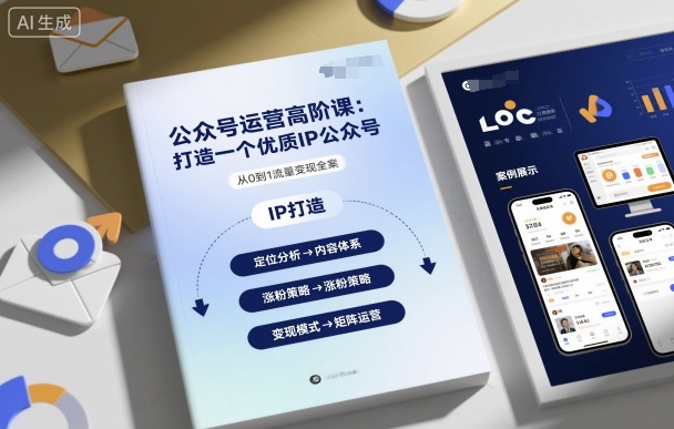 公众号运营高阶课,打造一个优质IP公众号-灼光资源宝库