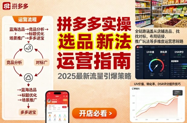 王校长9月12拼多多实操新玩法，全链路涵盖从店铺选品、找对标，布局链接，推广玩法等多维度运营思路-灼光资源宝库