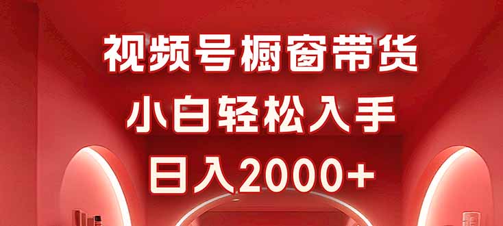 视频号橱窗带货，小白轻松入手，日入2000+-灼光资源宝库