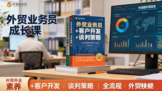外贸业务员成长课：职业素养+客户开发+谈判策略、掌握全流程外贸技能-灼光资源宝库