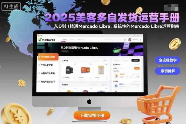 2025美客多自发货运营手册:从0到1精通Mercado Libre,系统性的Mercado Libre运营指南-灼光资源宝库