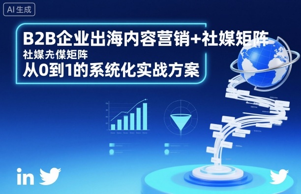 B2B企业出海内容营销+社媒矩阵，从0到1的系统化实战方案-灼光资源宝库