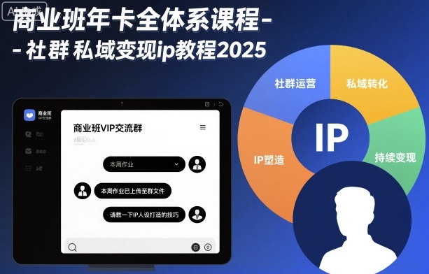 商业班年卡全体系课程-社群私域变现ip教程2025-灼光资源宝库