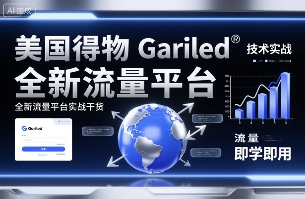 美国得物Gariled技术实战，全新流量平台​实战干货，即学即用-灼光资源宝库