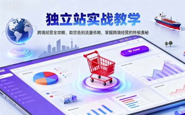 独立站实战教学，跨境经营全攻略，助您告别流量依赖，掌握跨境经营的终极奥-灼光资源宝库