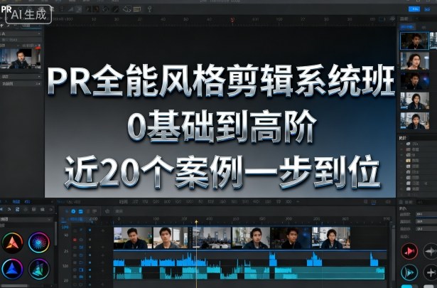 PR全能风格剪辑系统班，0基础到高阶，近20个案例一步到位-灼光资源宝库