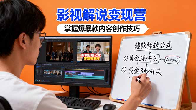影视解说变现营:通过30+实战案例爆款内容创作技巧,掌握影视解说盈利密码-灼光资源宝库