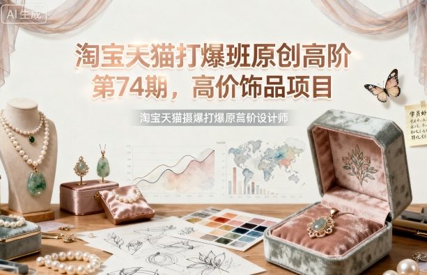 淘宝天猫打爆班原创高阶第74期，高价饰品项目-灼光资源宝库