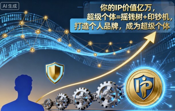 你的IP价值亿万，超级个体=摇钱树+印钞机，打造个人品牌，成为超级个体-灼光资源宝库