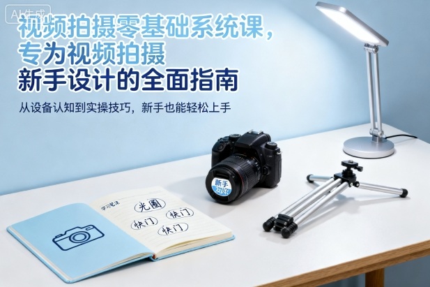 视频拍摄零基础系统课，专为视频拍摄新手设计的全面指南-灼光资源宝库