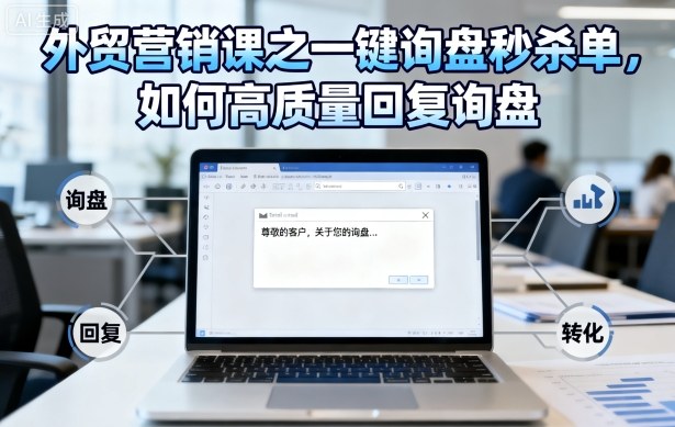 外贸营销课之一键询盘秒杀单，如何高质量回复询盘-灼光资源宝库