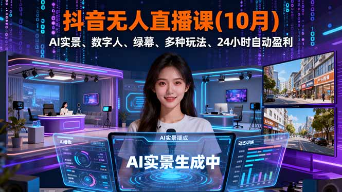 抖音无人直播课(10月-灼光资源宝库