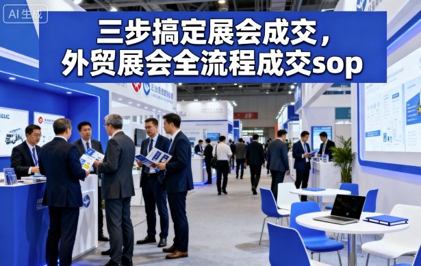 三步搞定展会成交,外贸展会全流程成交sop-灼光资源宝库