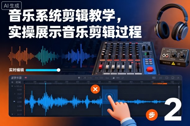 音乐系统剪辑教学，实操展示音乐剪辑过程-灼光资源宝库