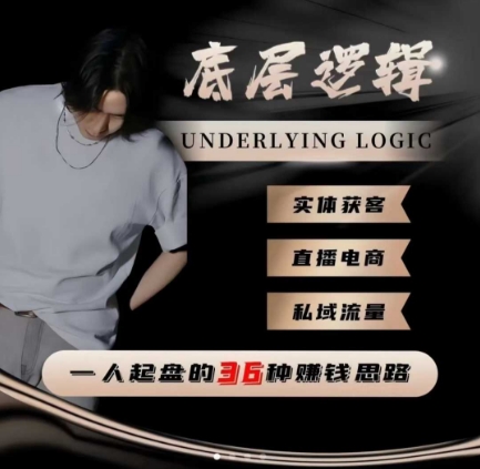 一个人起盘的底层逻辑，私域流量-直播电商-实体获客，一人起盘的36种賺钱思路-灼光资源宝库
