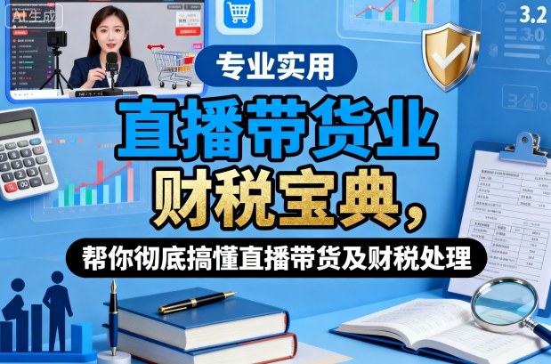 直播带货业财税宝典，帮你彻底搞懂直播带货及财税处理-灼光资源宝库