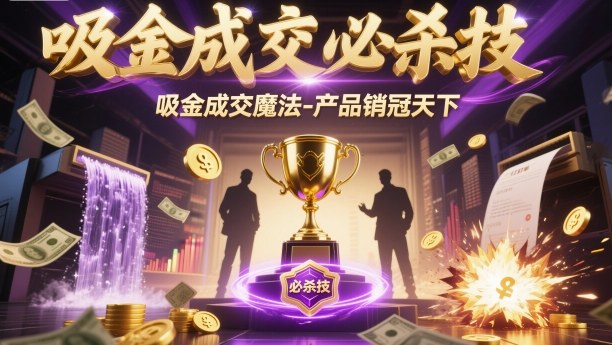 吸金成交必杀技，吸金成交魔法-产品销冠天下-灼光资源宝库