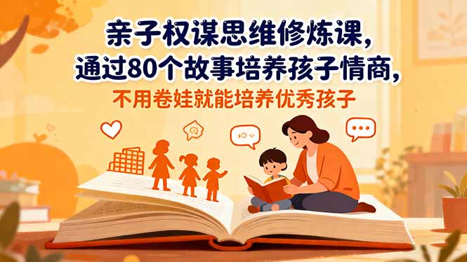 亲子权谋思维修炼课，通过80个故事培养孩子情商,不用卷娃就能培养优秀孩子-灼光资源宝库