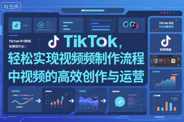 TikTok中视频制做流程，轻松实现Tk中视频的高效创作与运营-灼光资源宝库