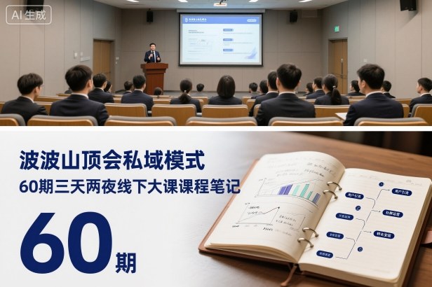 波波山顶会私域模式60期三天两夜线下大课课程笔记(文档)-灼光资源宝库