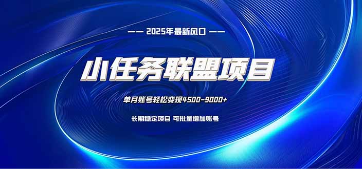 小任务联盟项目:一台电脑每天只需10分钟,轻松简单稳定-蘑菇资源宝库