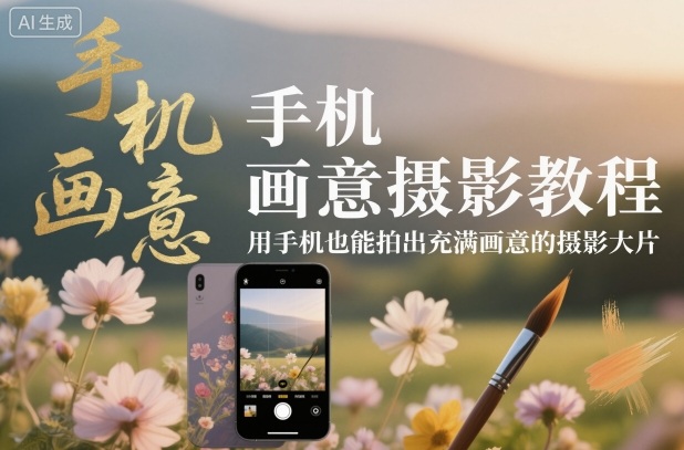 手机画意摄影教程,用手机也能拍出充满画意的摄影大片-灼光资源宝库