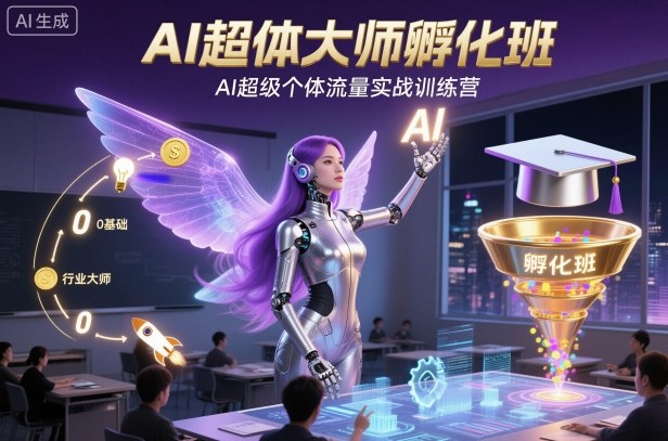 AI超体大师孵化班，AI超级个体流量实战训练营-灼光资源宝库