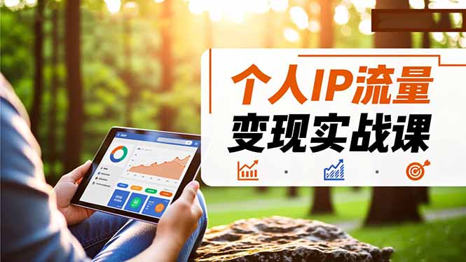 个人IP流量变现实战课，涵盖多平台引流、打造个人IP并实现稳定流量变现-灼光资源宝库