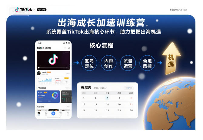 出海成长加速训练营，系统覆盖TikTok出海核心环节，助力把握出海机遇(更新)-灼光资源宝库