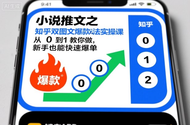 小说推文之知乎双图文爆款玩法实操课，从0到1教你做，新手也能快速爆单-灼光资源宝库