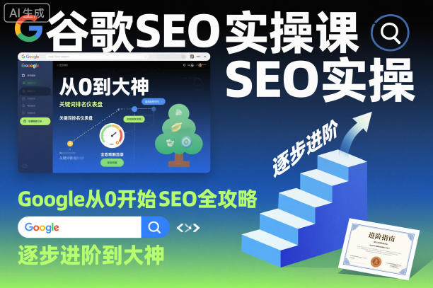谷歌SEO实操课,Google从0开始SEO全攻略,逐步进阶到大神-灼光资源宝库