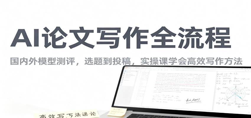 AI论文写作全流程，国内外模型测评，选题到投稿，实操课学高效写作方法-灼光资源宝库