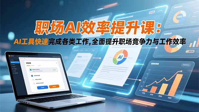 职场AI效率提升课：AI工具快速完成各类工作,全面提升职场竞争力与工作效率-灼光资源宝库