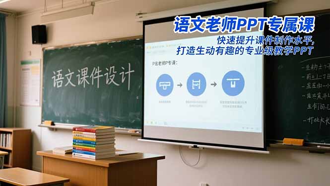 语文老师PPT专属课：快速提升课件制作水平，打造生动有趣的专业级教学PPT-灼光资源宝库