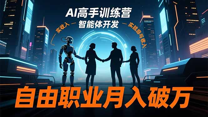AI高手训练营3.0，ChatGPT，Midjourney，智能体开发，自由职业月入破万-灼光资源宝库