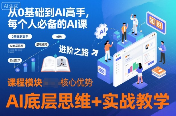 从0基础到AI高手,每个人必备的AI课,AI底层思维+实战教学-灼光资源宝库