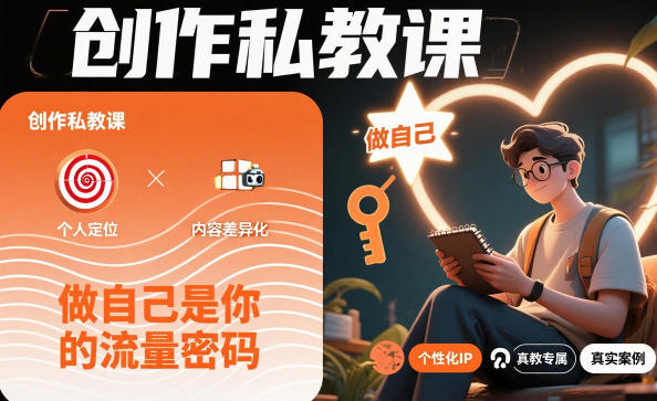 创作私教课，做自己是你的流量密码-灼光资源宝库