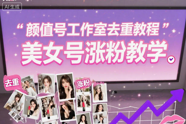 颜值号工作室去重教程，美女号涨粉教学-灼光资源宝库