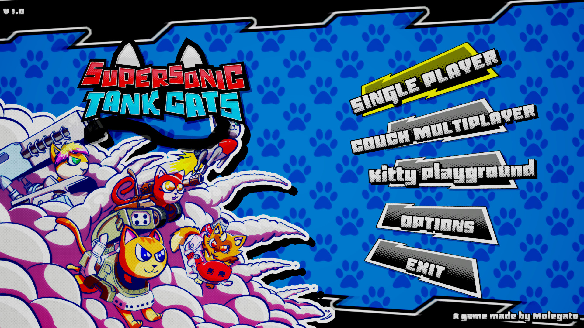 《超音速坦克猫 Supersonic Tank Cats》Switch英文版NSP下载-灼光资源宝库