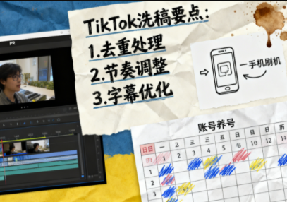 TikTok洗稿剪辑全流程课-蘑菇资源宝库