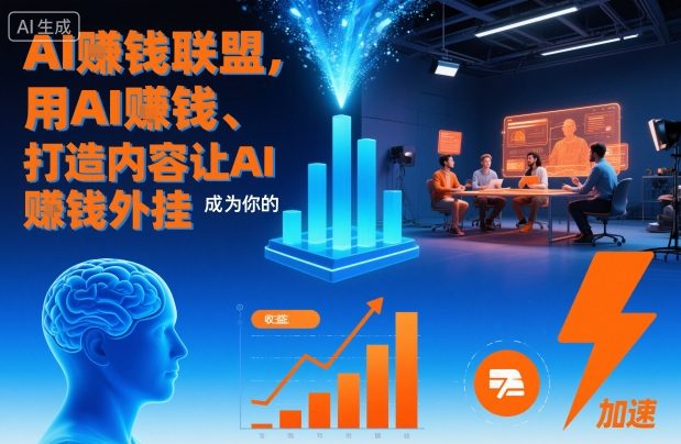 AI賺钱联盟，用AI賺钱、打造内容让AI成为你的賺钱外挂-灼光资源宝库