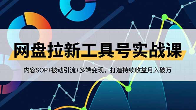 网盘拉新工具号实战课，内容SOP+被动引流+多端变现，打造持续收益月入破万-灼光资源宝库