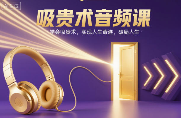 吸贵术音频课，学会吸贵术，实现人生奇迹，破局人生-灼光资源宝库