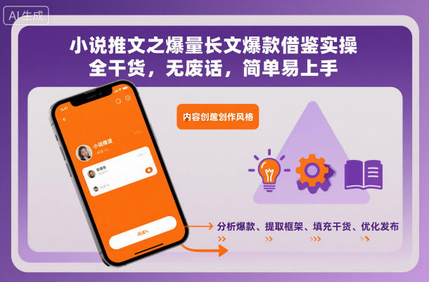 小说推文之爆量长文爆款借鉴实操，全干货，无废话，简单易上手-灼光资源宝库