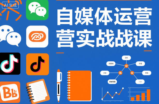 自媒体运营实战课，掌握一套系统的自媒体运营底层方法论，成为优秀的内容创作者-灼光资源宝库