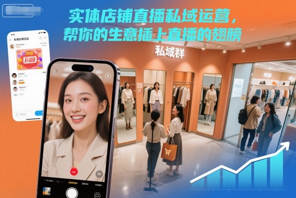 实体店铺直播私域运营,帮你的生意插上直播的翅膀-灼光资源宝库