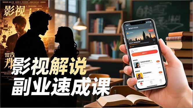 Tk影视解说副业速成课,软件安装、全流程实操、爆款预设,新手两周变现-灼光资源宝库