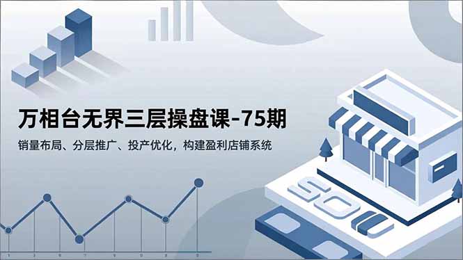 万相台无界三层操盘课-75期,销量布局、分层推广、投产优化,构建盈利店铺系统-灼光资源宝库