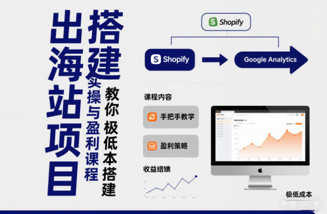 小淘出海站项目，搭建实操与盈利课程，手把手教你用极低成本搭建-灼光资源宝库