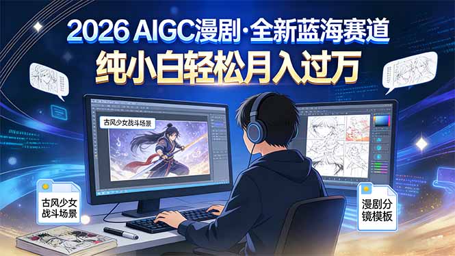 2026年全新蓝海赛道，纯小白轻松月入过万-灼光资源宝库
